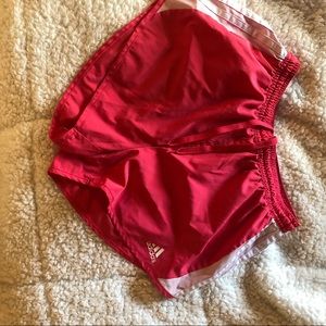 Pink adidas athletic shorts